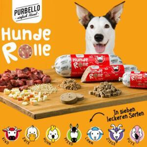 Purbello Hunderolle - getreidefreie Hundewurst mit hohem Fleischanteil