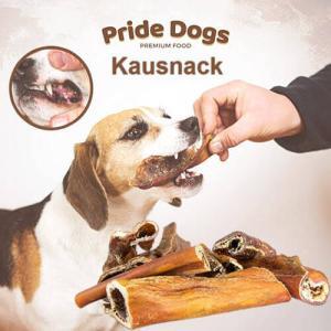 Hundesnack zum kauen aus Rinderkopfhaut von PrideDogs